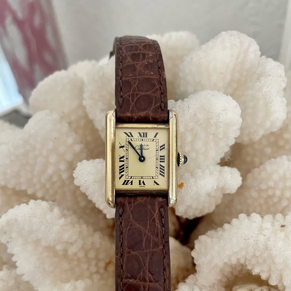 VINTAGE CARTIER Le Must de CARTIER- ladies tank WATCH